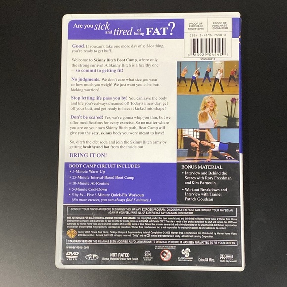 Skinny B**** Fitness: Bootcamp - DVD - Picture 2 of 4